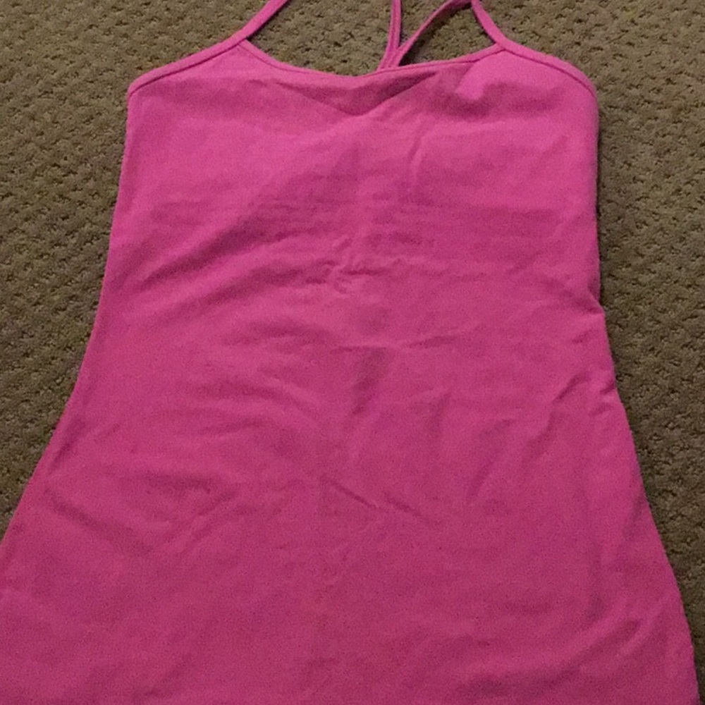 Lululemon Pink Workout Tank Top